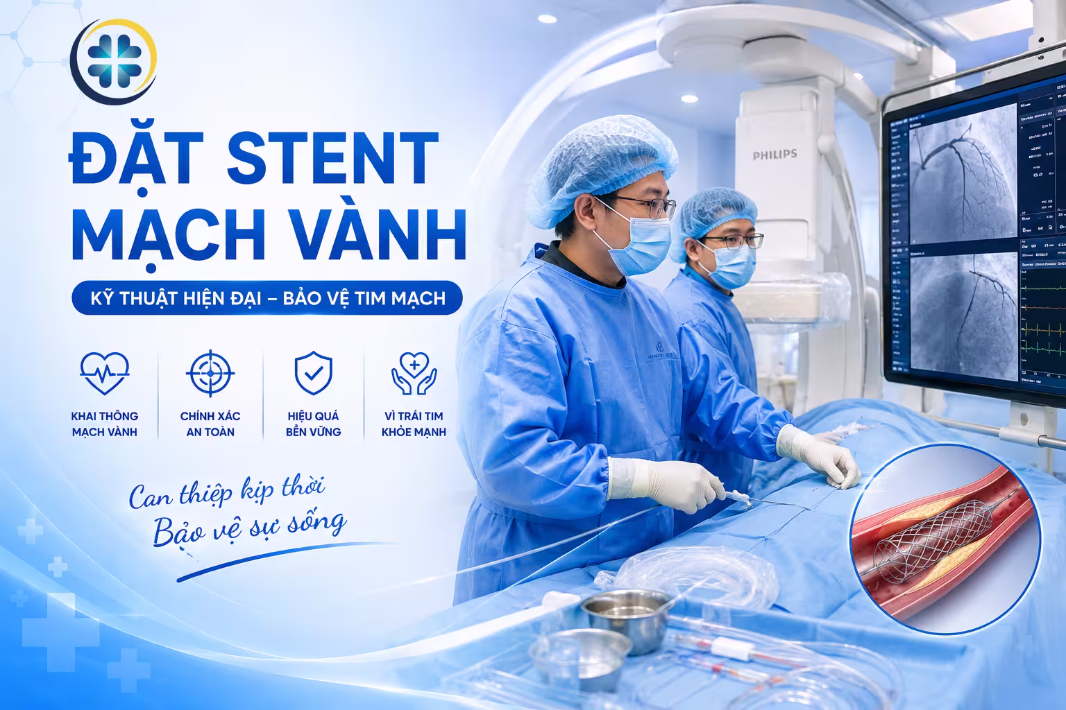Đặt stent mạch vành